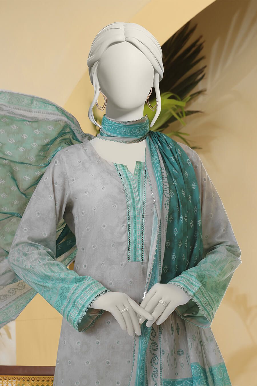 Almeerah Floral 💯% Original 3PC Unstitched In Wholesale Price