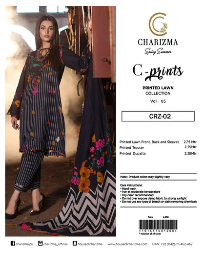 🔰 Charizma C - Prints 🔰 💗
3 Piece Unstitched Lawn 💞✨👌