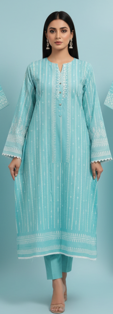 Alkaram 100% Original Lawn Shirt Piece Unstitched Digital Printed 😉🧡