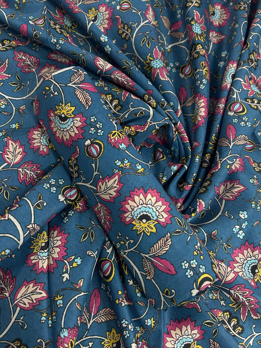 Mi Creation By Dr.Haris Teal Lawn 2Pcs