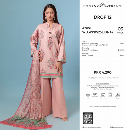 Bonanza Satrangi 100% Original in Wholesale Prices 🤫❤️ Pure Unstitched 3PCs 🔥🤝🥳