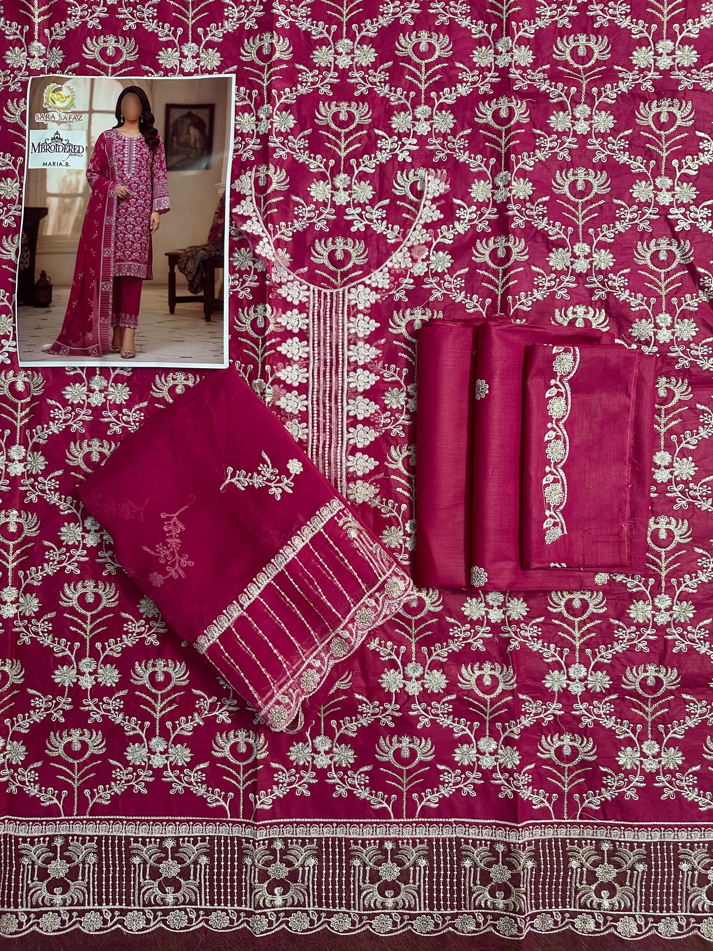 Sara Safaz Fancy Party Wear Embroidered Collection 3-Piece  Suits – Elegant & Stylish