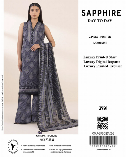 SAPPHIRE Lawn Unstitched 3 Pieces in Wholesale Price 🔥🧡