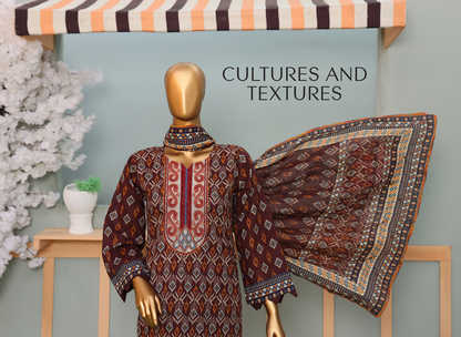 🌸 MTF Digital Printed Doria Embroidered Cotton Collection 2025 🌸 ✨ ELARA ✨