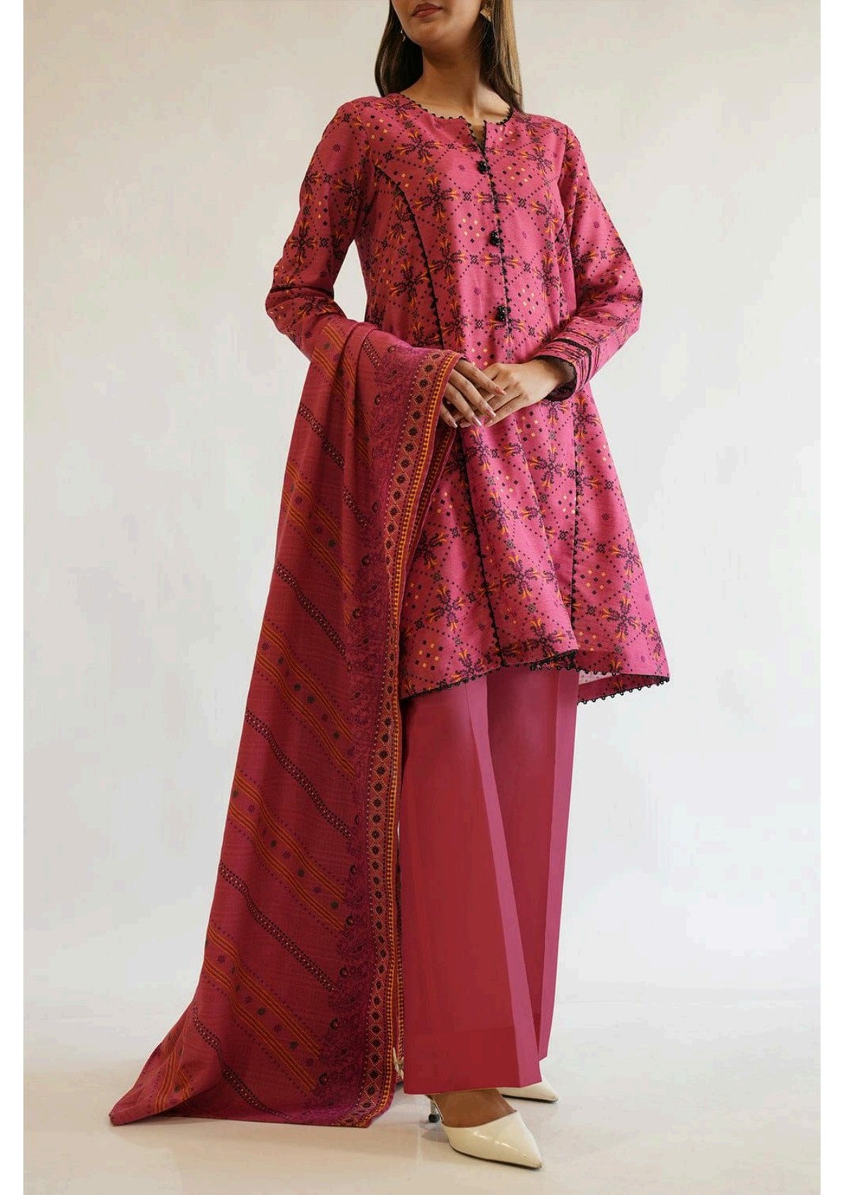 Saya 100% Original Cotton Khaddar 3P