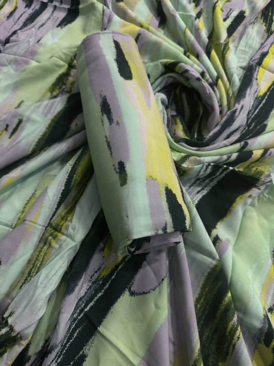 Digital Printed Pista Multi Linen Allover 2Pcs