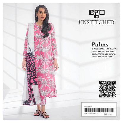 GulAhmed,Khaadi,Zellbury,Ego,Salitex,CrossStitch,Nishat,Firdous,Baroque,Maria.B,Alkaram ,SanaSafinaz Printed Unstitched 3P in 1299🇵🇰🌟