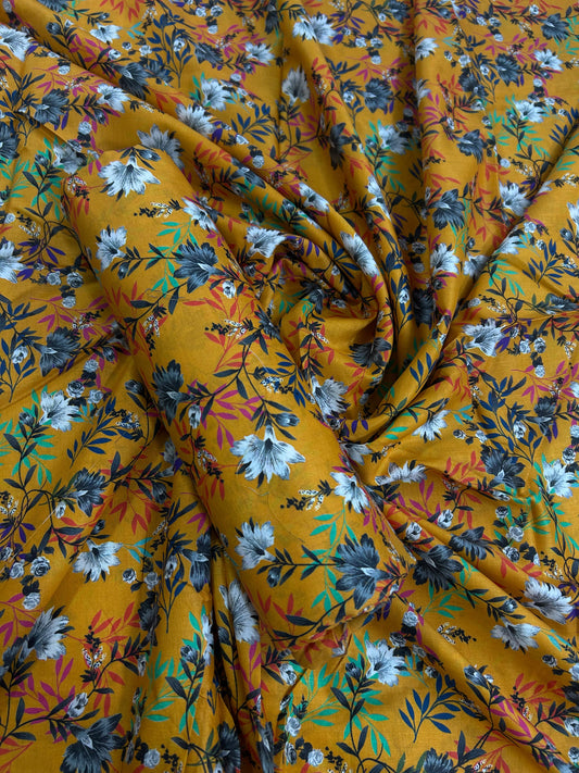 Mi Creation By Dr.Haris Ochre Lawn 2Pcs