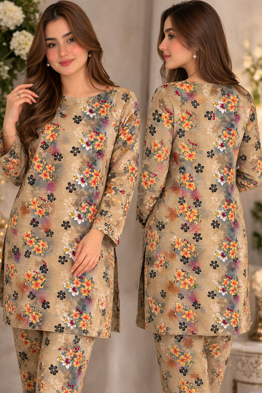Mix Brand – Premium Unstitched Collection Digital Printed All-Over 2-Piece Suit