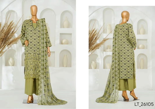 🌟🌿NISHAT LASERKARI – Embroidered Luxury Collection 2026🌿🌟
✨ Buy Lucky Textile Alert ✨ Design#LT_26105