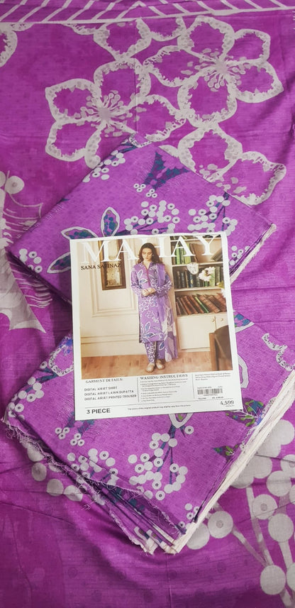 Sana Safinaz Lawn Unstitched 3 Pieces ❤️🔥