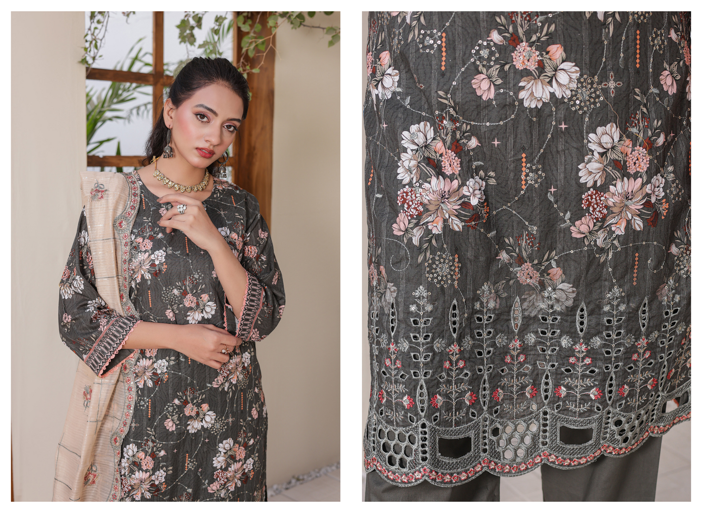 🌸 🌹 MTF – ROSE & VOGUE ✨ Digital Printed Doria Embroidered Laserkari Cotton 2025
Collection ✨