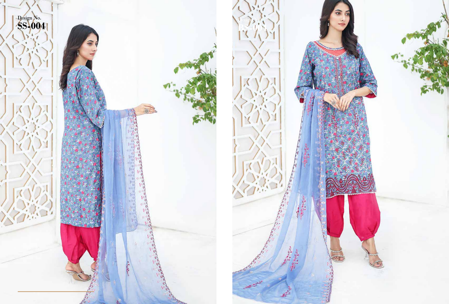 SANASARA EMBROIDED 3P By LEEDS