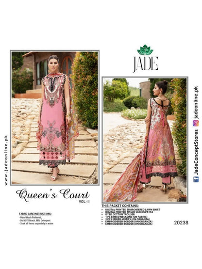 Jade Unstitched Lawn 3 Pieces in Wholesale Price 🔥🧡