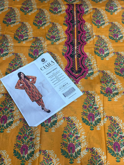 CIARA Embroidery Lawn Un-Stitched 2P