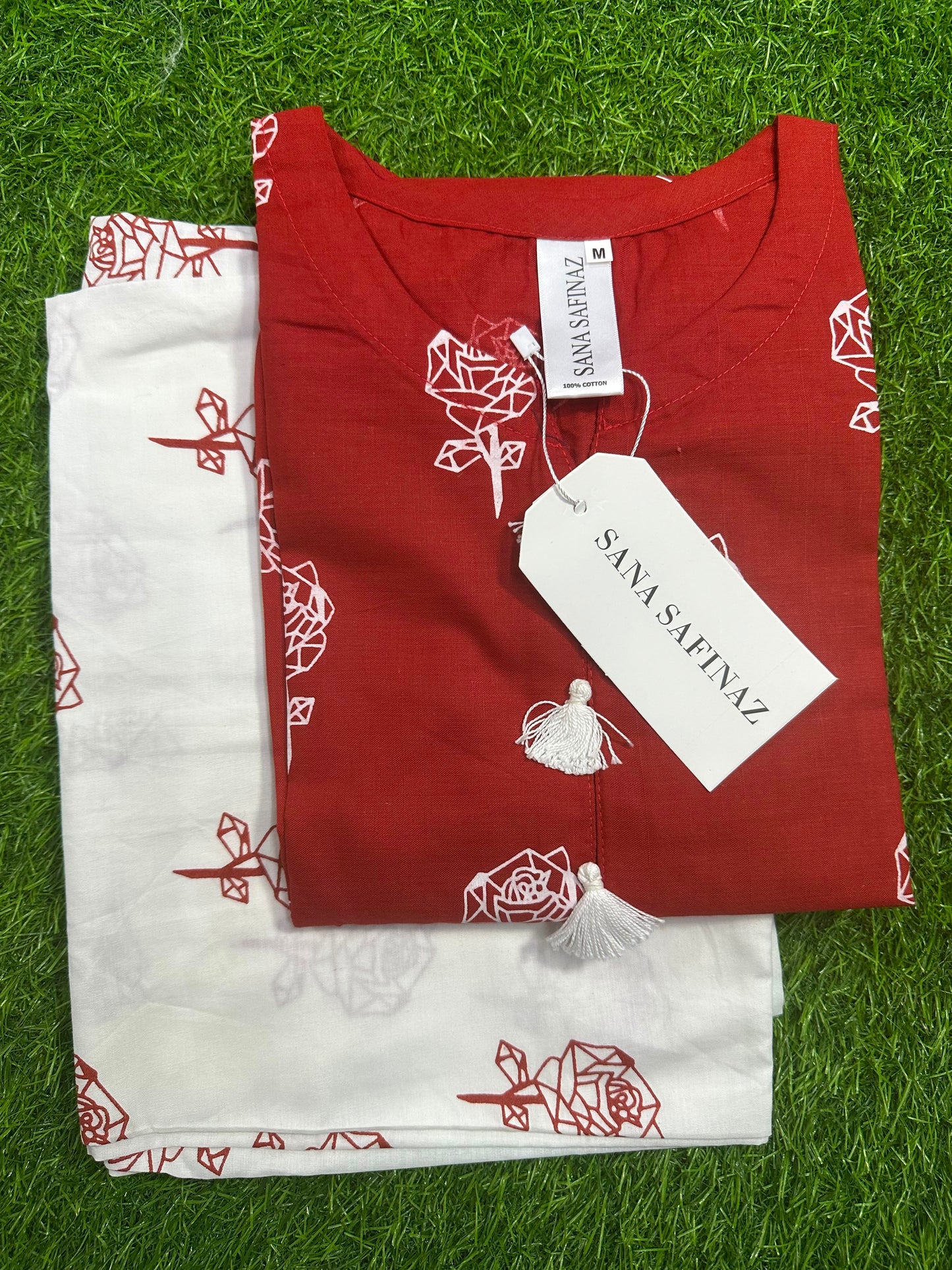 SanaSafinaz Stitched 2PCS Red