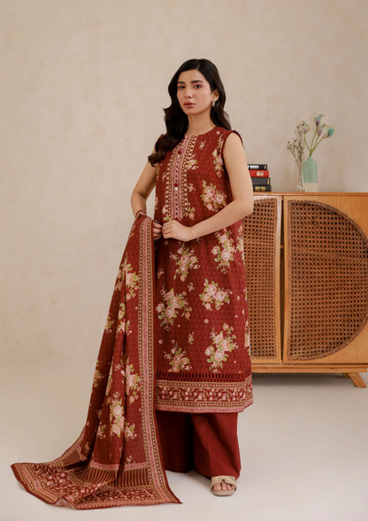 ZELLBURY Unstitched Lawn Collection 2026 Design # WUS26X30819