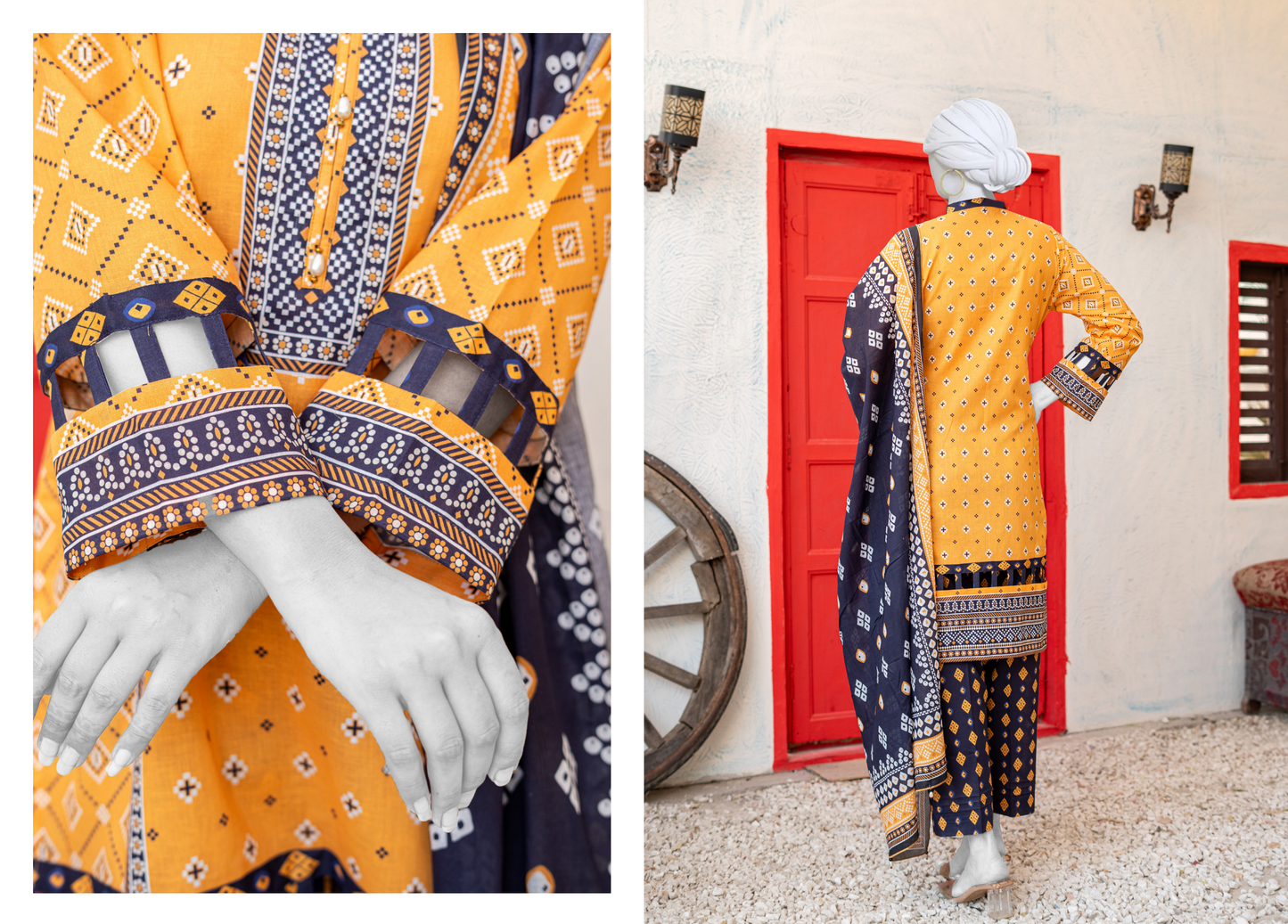 HAYA Fresh Arrival – Digital Printed MEKO Lawn 3PC Collection Design# 5