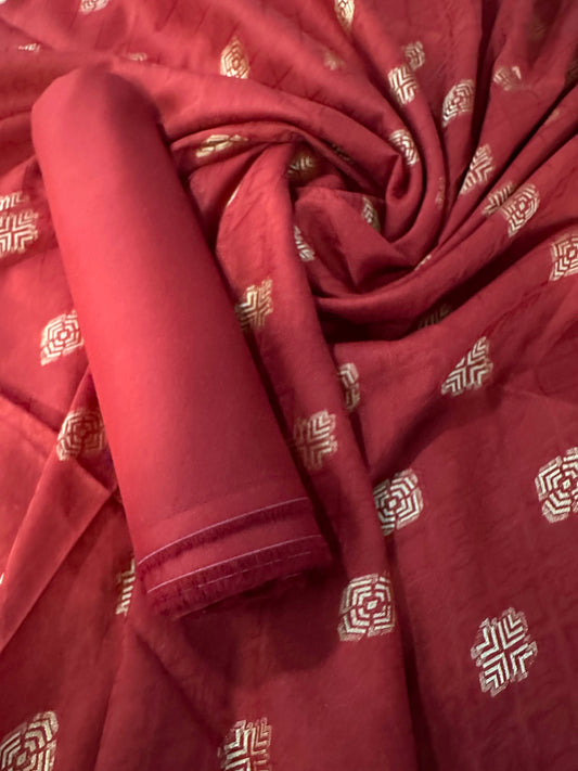 Jacquard Red Lawn 2 Pcs Collection