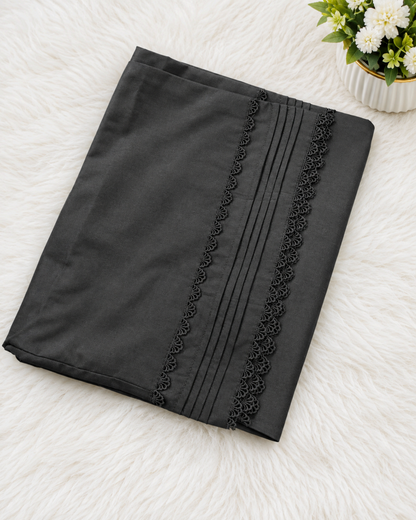 Stitched Black Plazo Large Randomly