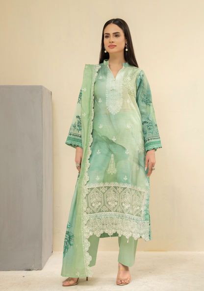 Amaira Manzil Luxury Embroidered Lawn 3 Piece Unstitched Collection