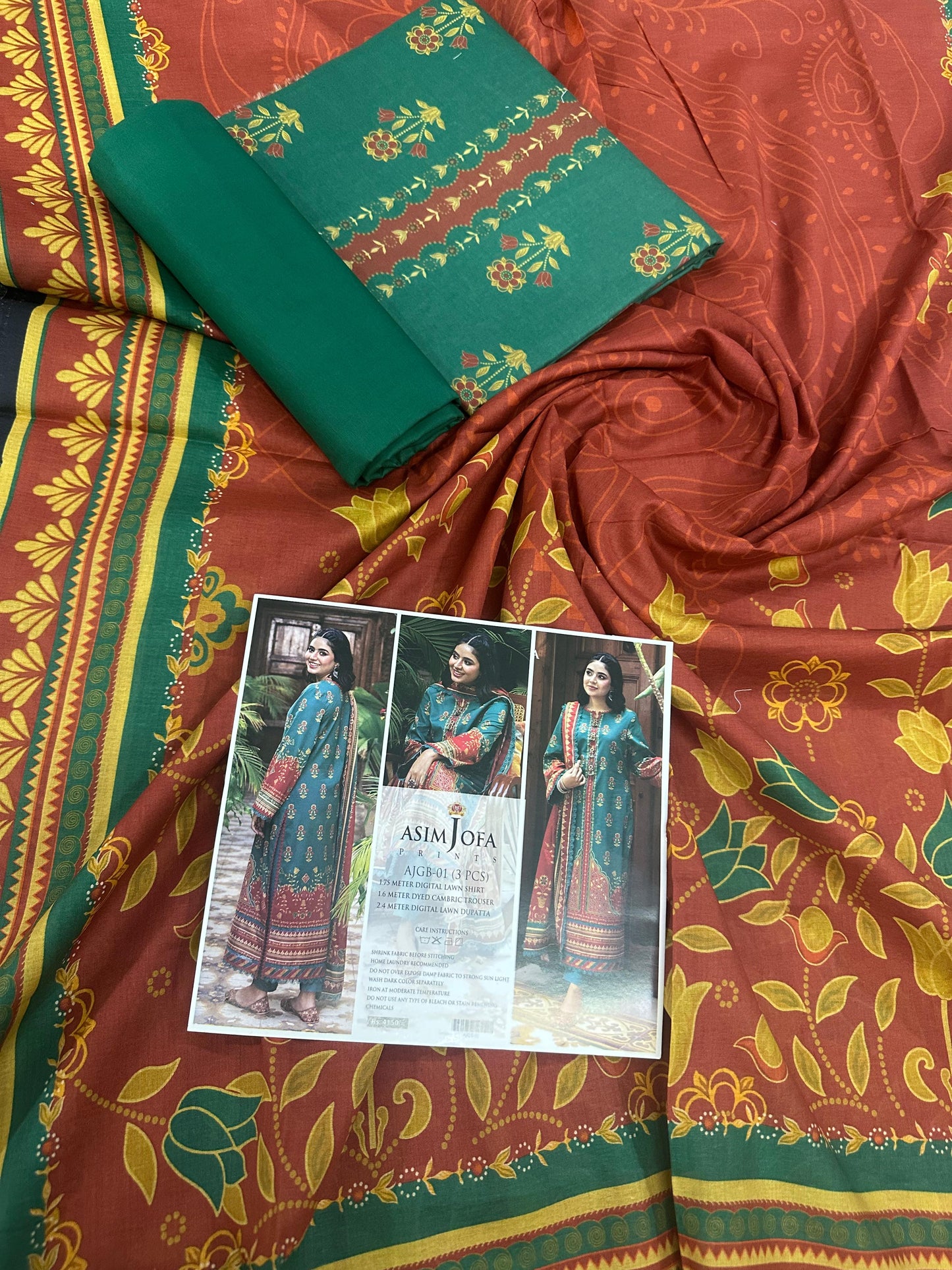 Asim Jofa Premium 3 Piece Unstitched Lawn Collection