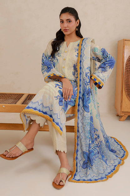 Zellbury D.C:- WUS26E30705 Embroidery Printed Lawn 3Pcs Collection