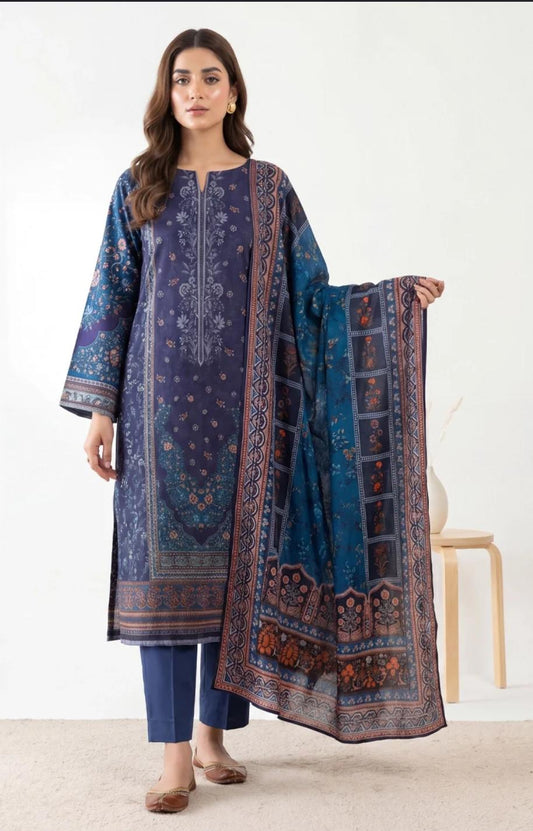 Eshaal Premium 3PC Lawn Collection Design No# SSW6U3P426UT