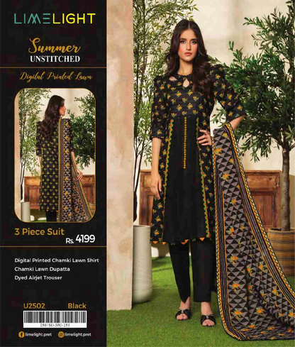 Limelight Chamkee Lawn 3Pcs 🔥