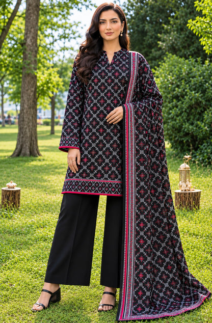 Sahara Black Rose Printed 3Pcs