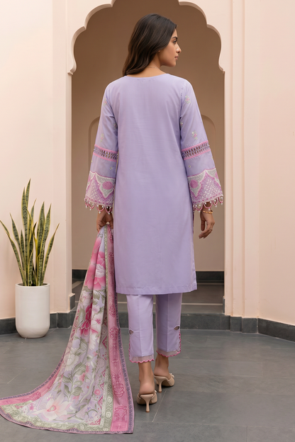 Zellbury Signature Unstitched 3PCs Collection D-C:- WUS25E30614