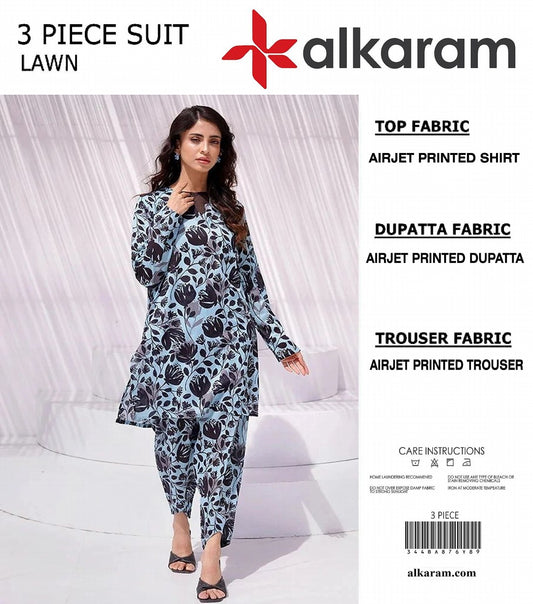 Alkaram Unstitched Lawn 3 Pieces in Wholesale Price 🔥❤️