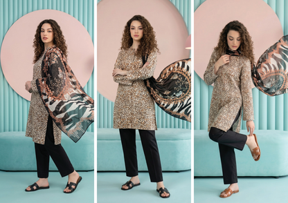 SALINA D-07 DIGITAL PRINTED LAWN  3PCS