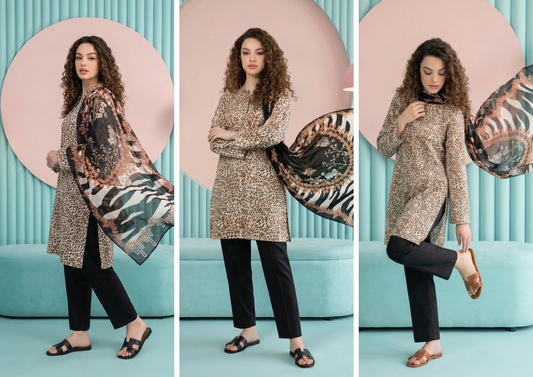 SALINA D-07 DIGITAL PRINTED LAWN  3PCS