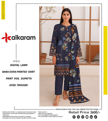 🔥 ALKARAM Tanadora – Premium Luxury Collection 🔥Midnight Blue / Charcoal Black