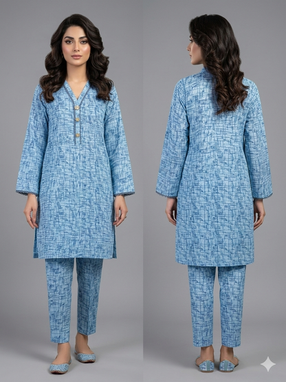 SANASAFINAZ Stitched CORDSET 2PCs Cotton – Ready to Wear
