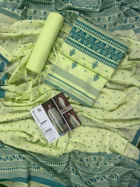 Zellbury Signature Jacquard Unstitched 3PCs Collection D-C:- WUS26X30859