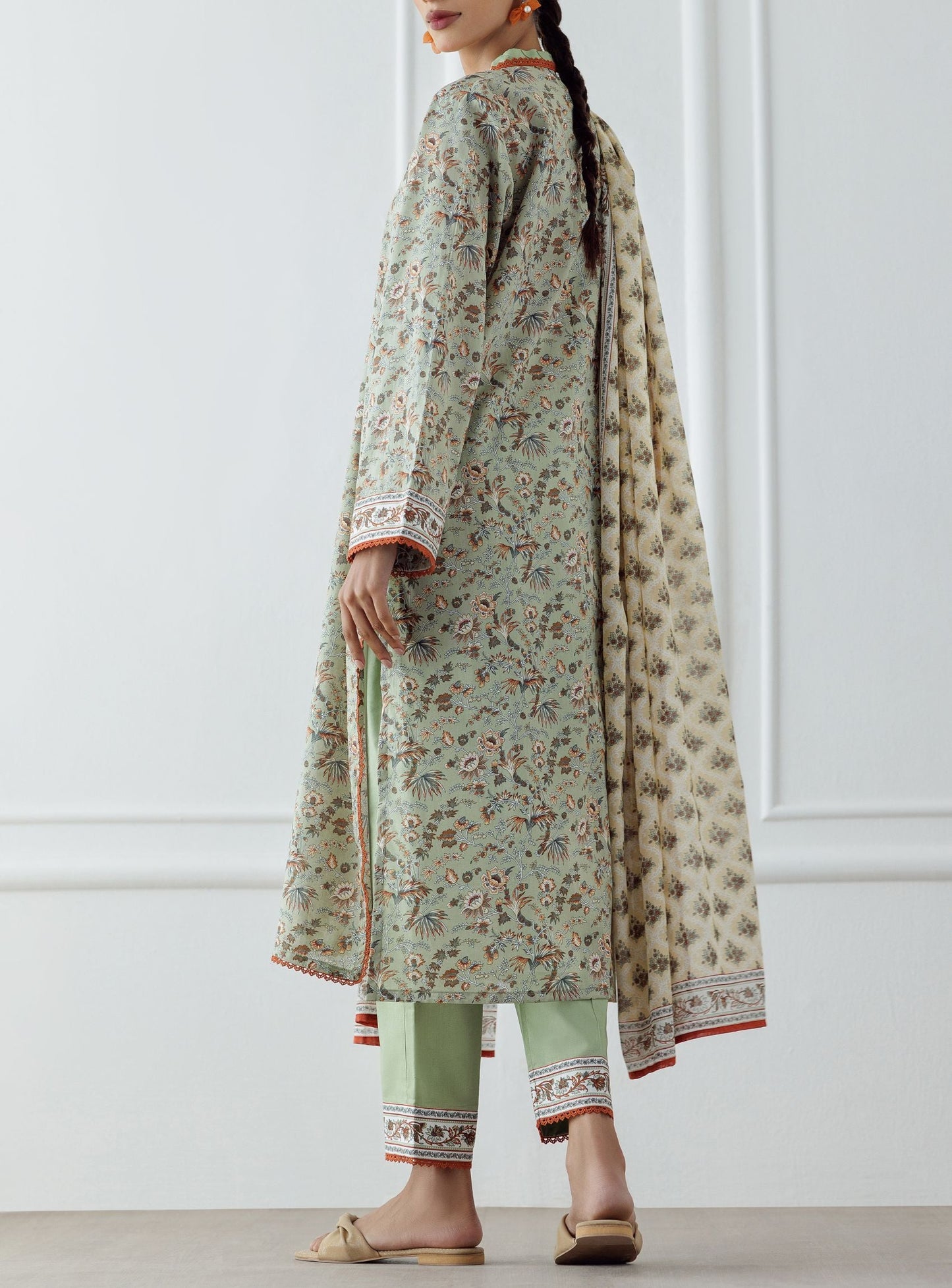 Orient Unstitched Lawn 3 Piece Collection D.C:- OTL-25-329