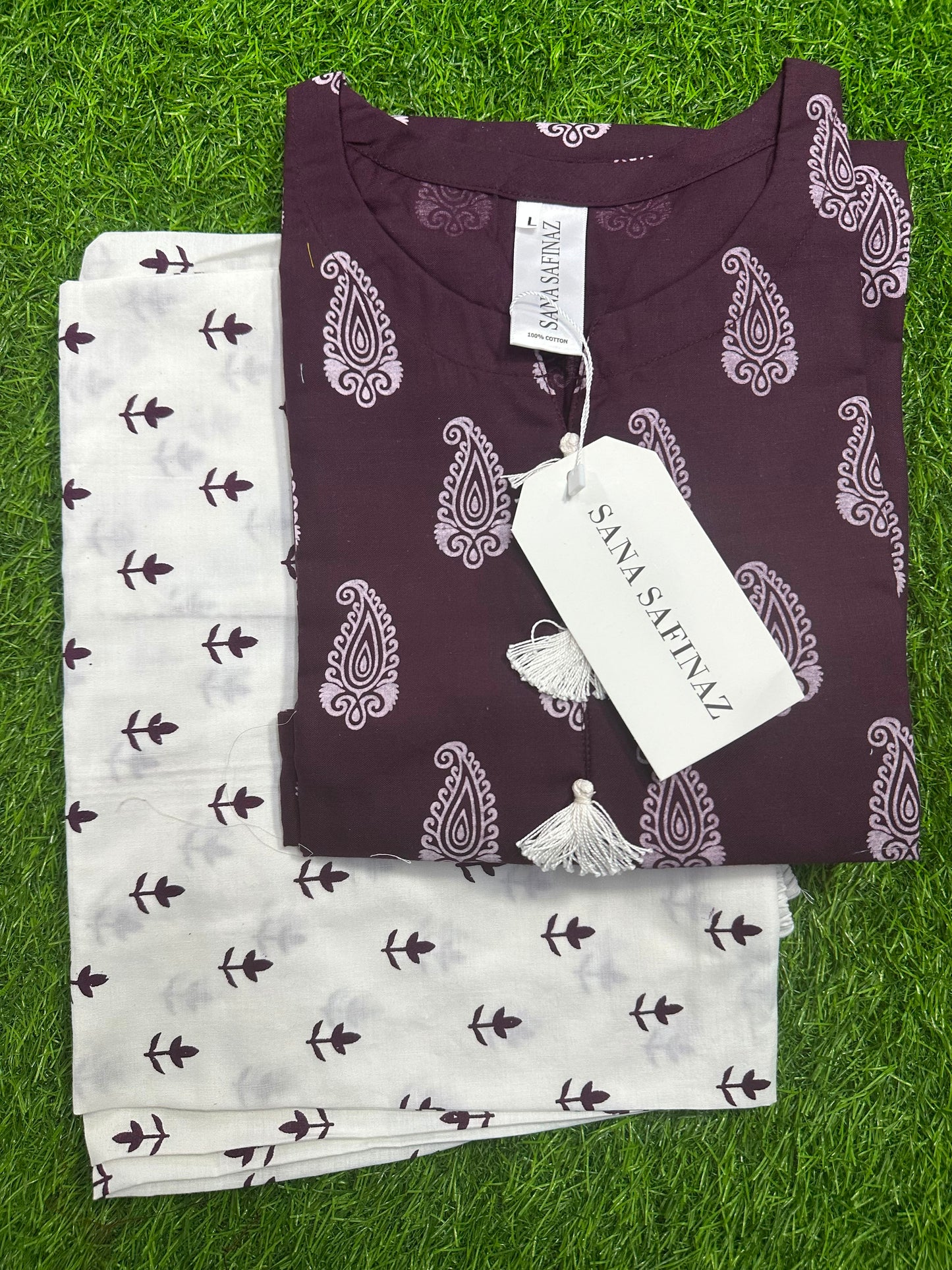 SanaSafinaz Stitched 2PCS Plum