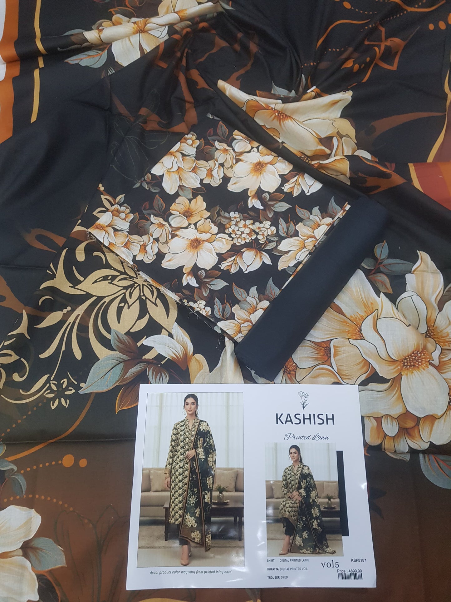 Kashish Unstitched Lawn 3 Piece in Wholesale Price 🔥
