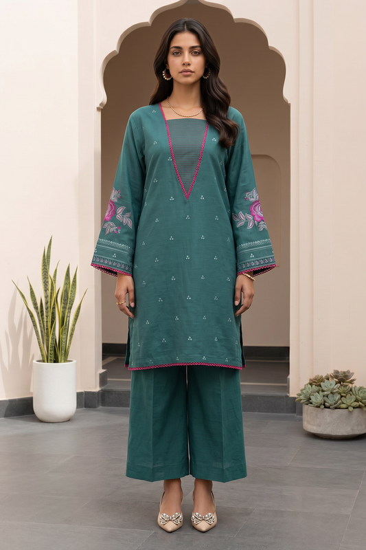 Zellbury D.C:-WUS26E21213  Embroidered Textured Lawn 2Pcs Collection