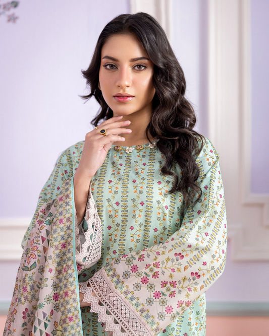 ZELLBURY Unstitched Lawn Collection 2026 Design #WUS26X30545