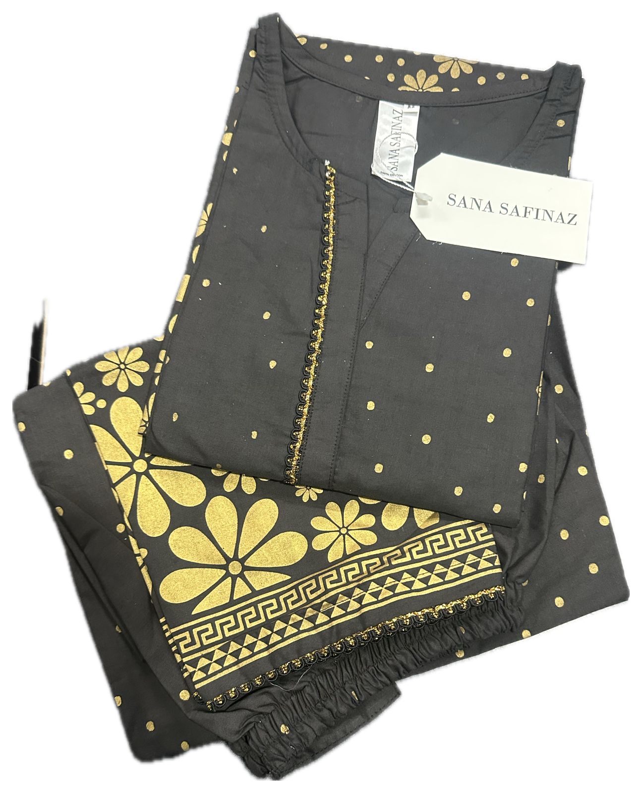 Sanasafinaz DEFECTED Cords Cotton Printed Stitched 2P