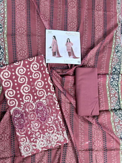 Luxury Summer Collection 
APPLIQUE KARI BY MOOSAJEE Design# D-0401-06