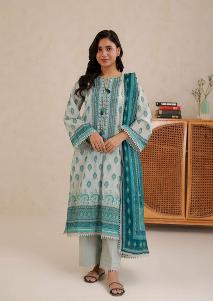 ZELLBURY Unstitched Lawn Collection 2026 Design # WUS26X30769