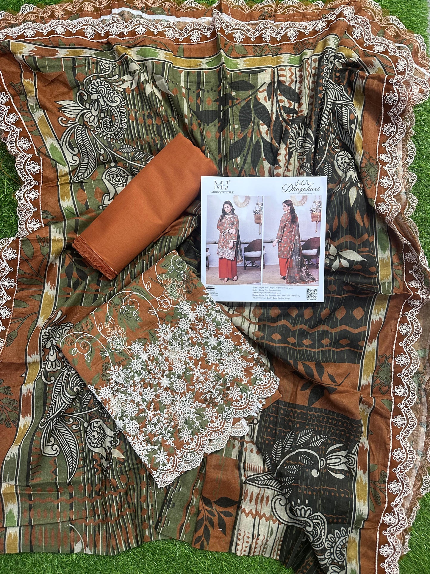 MOOSA JEE DHAGAKARI 06 EMBROIDERED UNSTITCHED 3PCS COLLECTION