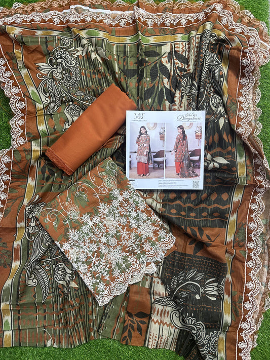MOOSA JEE DHAGAKARI EMBROIDERED UNSTITCHED 3PCS COLLECTION