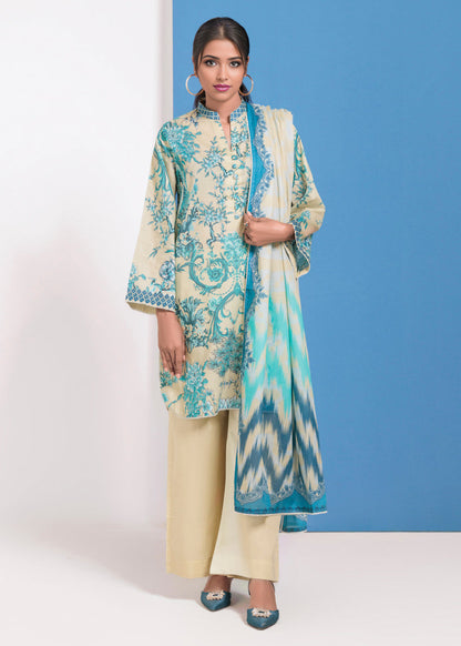 Bonanza Satrangi Wheat-Lawn 3 PCs Doriya Lawn Unstitched Collection