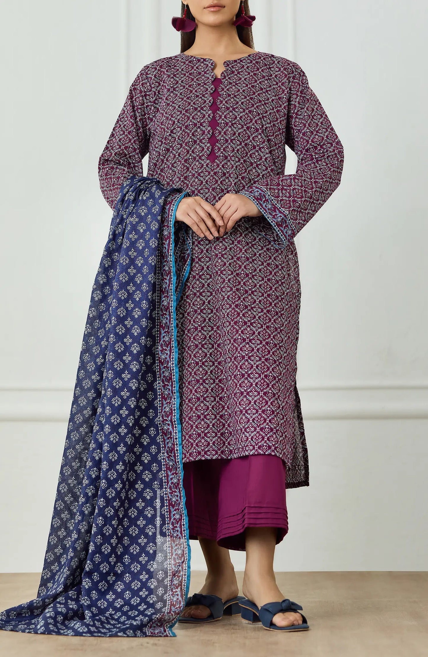 ✨ORIENT 100% ORIGINAL Unstitched Lawn 3 Piece✨ Design #OTL-25-499
