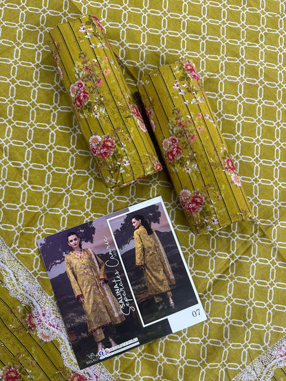 ✨🌿 SALINA SEPARATES – DIGITAL PRINTED LAWN COLLECTION 🌿✨ Design #7
Vol 1 – 2026 | By Regalia Textile